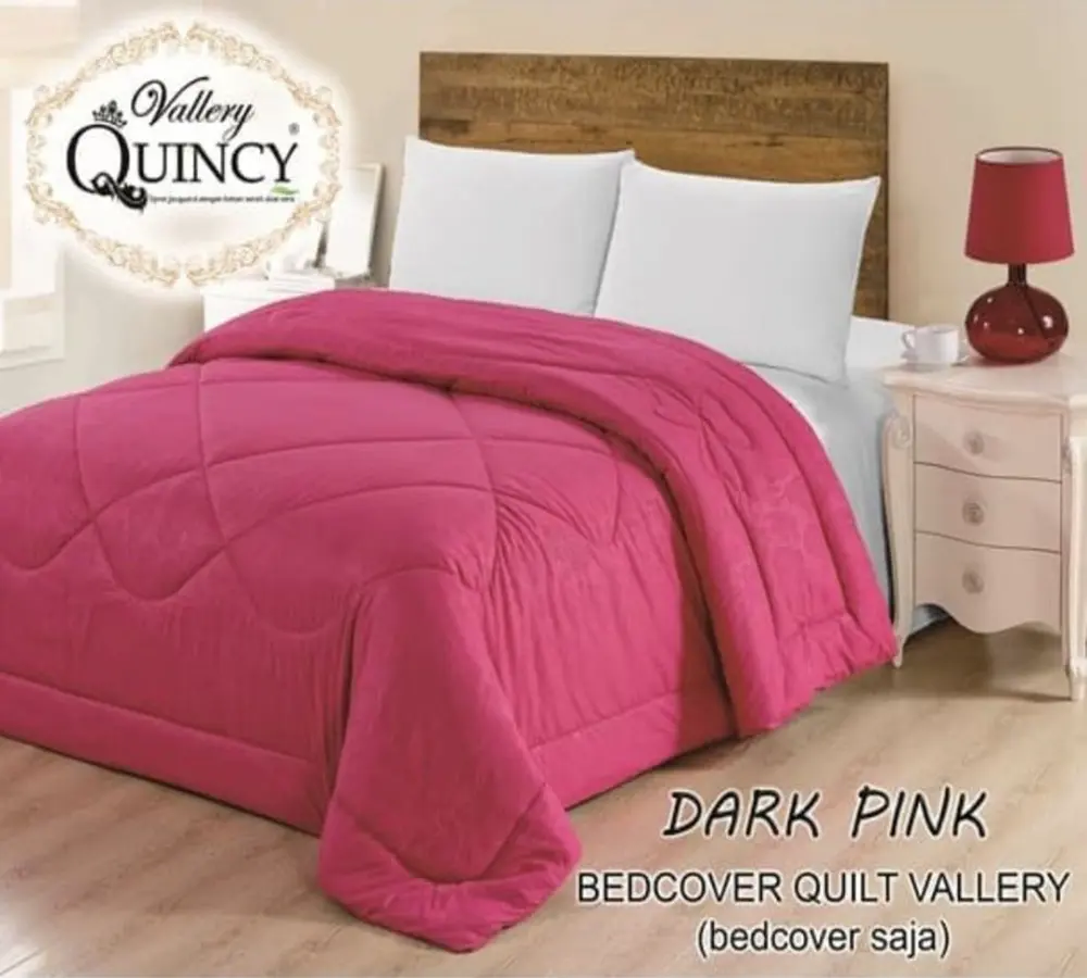 Bed Quilt / Comforter Vallery Quincy 225 x 245 cm - Dark Pink