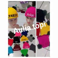 Gambar CIPUT POM POM FREE NAMA ANAK Rajut Fashion dari AuliaTopi Kab. Bandung 4 Tokopedia