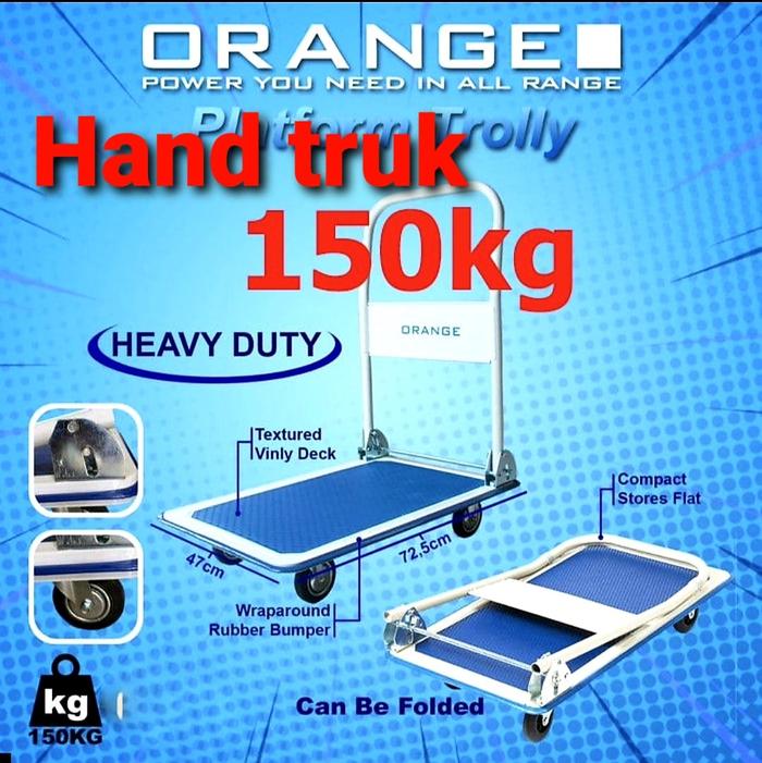 Gambar PROMO TROLLEY 150 kg hand truck handtruck troli dorongan lipat barang dari TOKO BESI TIMUR JAYA. Kota Bandung Tokopedia