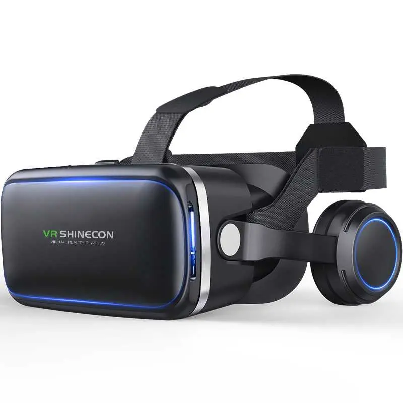 Shinecon 6.0 VR Box Virtual Reality Glasses dengan Headphone 4