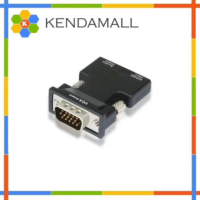 High Quality Adapter Converter HDMI Female to VGA Male 1080P AudioPort