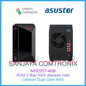 ASUSTOR AS5202T 4GB RAM 2-Bay NAS diskless Intel Celeron Dual Core NAS Storage