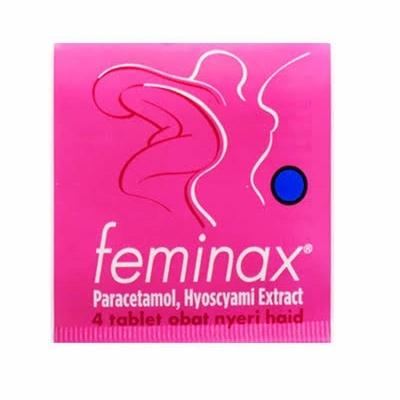 feminax tab tablet 4's 4tablet obat nyeri haid 4 / strip