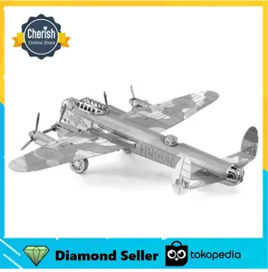 Puzzle Metal 3D Miniatur Pesawat AVRO LANCASTER BOMBER MB-019