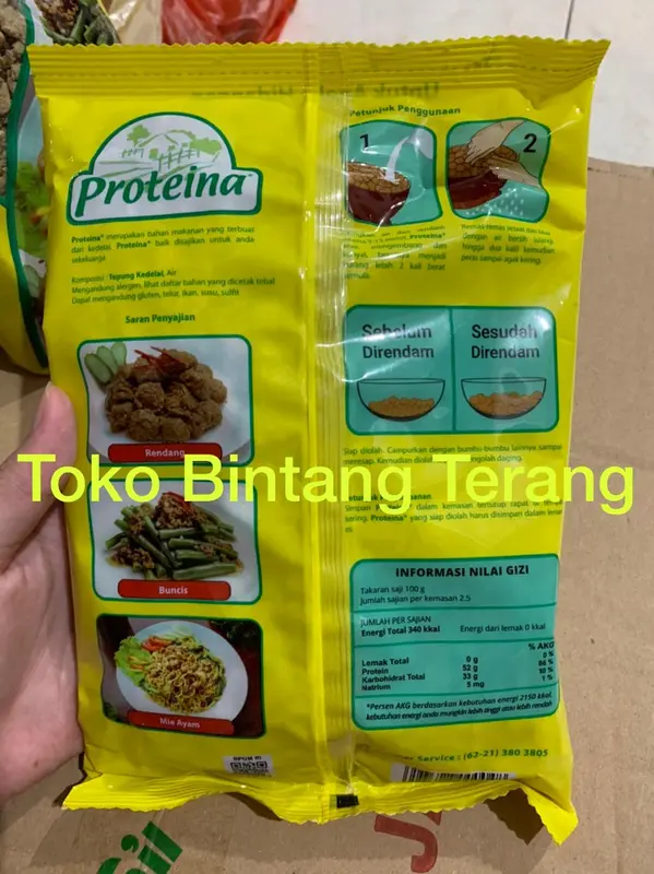 Proteina LS 250 gr x 24 pak per 1 Dus/Karton Protena Daging Nabati 4