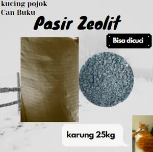 Pasir Zeolit 25kg Pasir Kucing Biasa Cat Litter