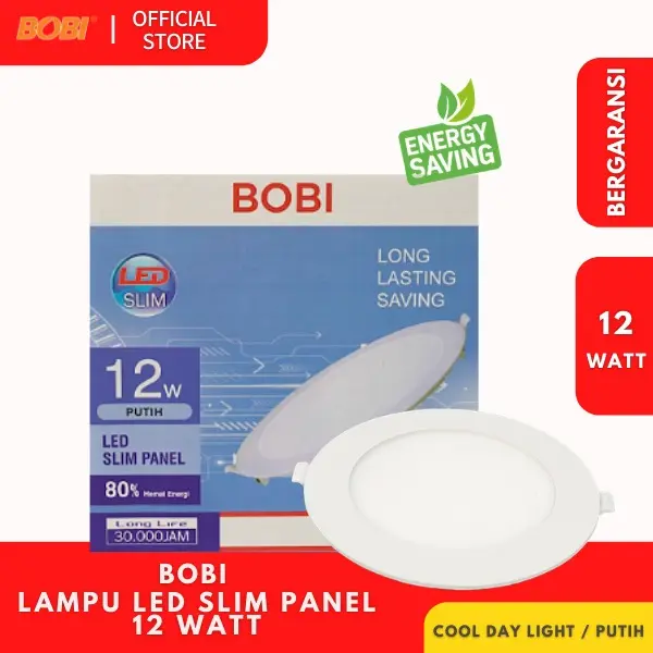 Gambar LAMPU LED SLIM PANEL BOBI - Bola Lampu - Bohlam - LAMPUSLIM6W dari BOBI SHOP Kota Administrasi Jakarta Utara 5 Tokopedia
