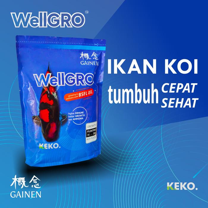 Gambar Pakan Koi WELLGRO growth M dari Pakan Koiku Kab. Bekasi Tokopedia