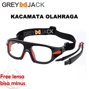 Grey jack/Kacamata Olahraga free minus Lens (Futsal,Basket,Badminton)