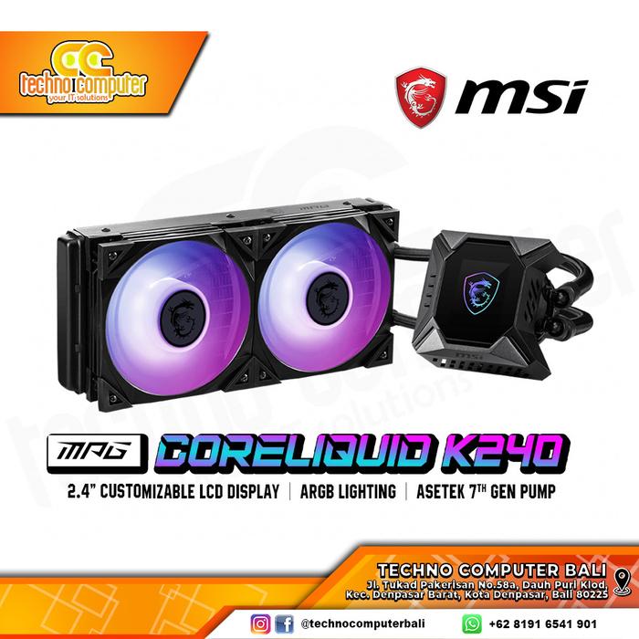 Gambar MSI MPG CORELIQUID K240 - AIO LIQUID COOLER dari Techno Computer Bali Kota Denpasar Tokopedia