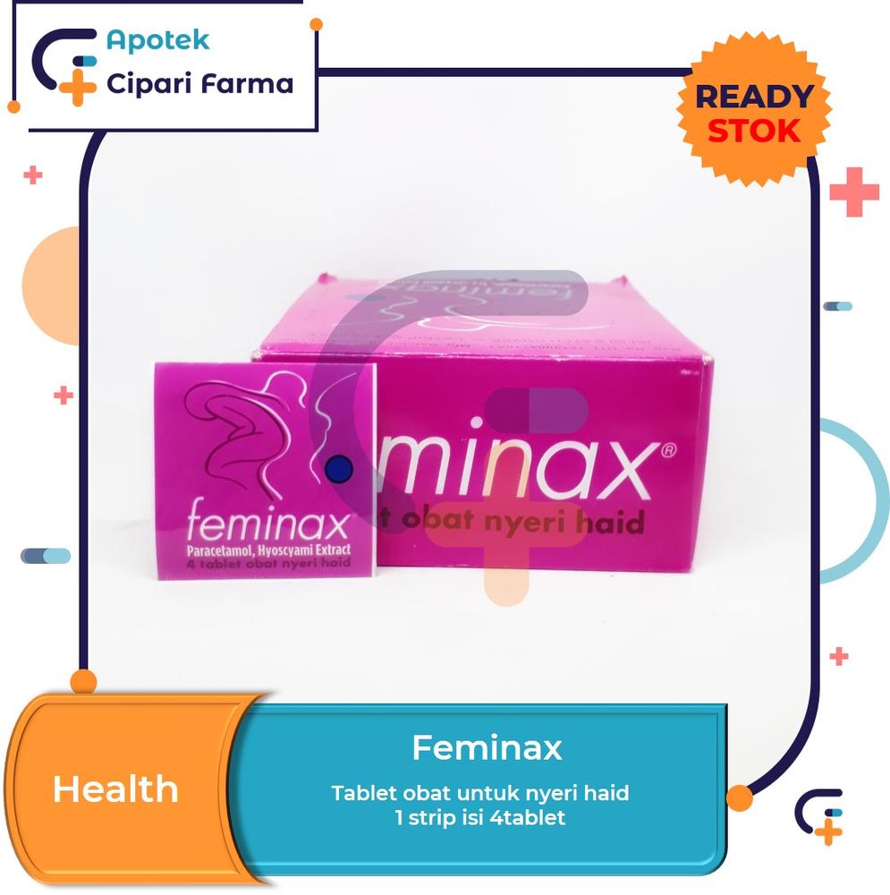Feminax Obat Pereda Nyeri Haid | Menstruasi | Kolik isi 4 Tablet