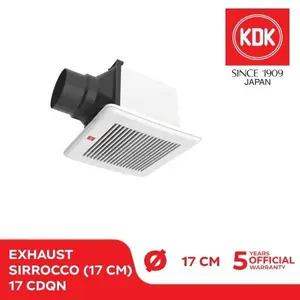 KDK 17CDQN 17CDQNA 6" Ceiling Exhaust Fan Plafon Cerobong Sirocco