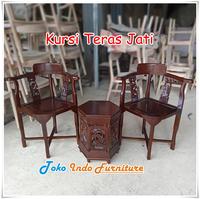 Gambar Kursi Teras Anggur Kayu Jati Harga Murah dari Toko Indo Furniture Kab. Jepara 2 Tokopedia