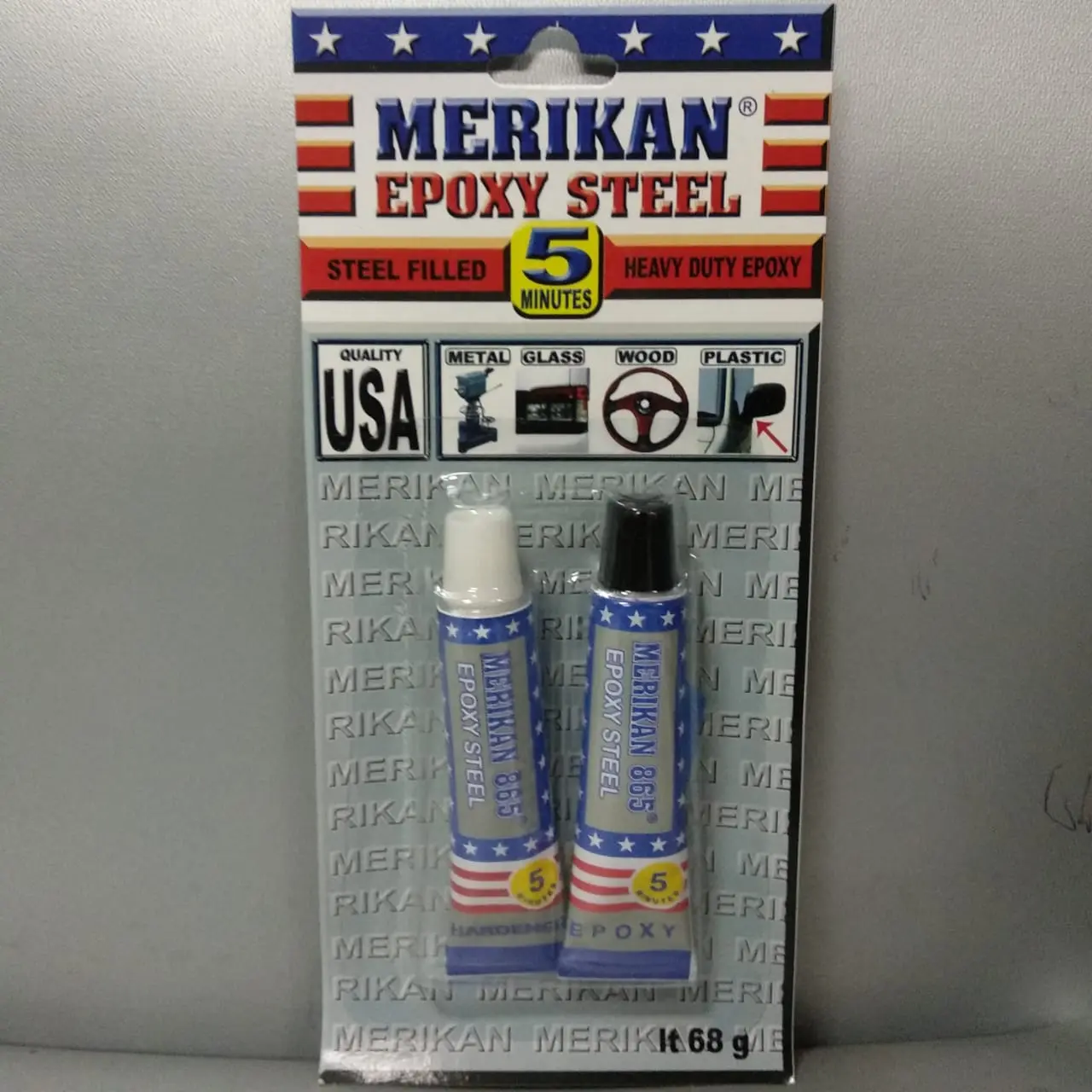 Lem Besi Epoxy Steel Merikan Campur 5 Menit Lem Besi Keramik Kayu