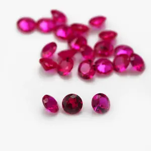 Permata Tabur Zircon AAA Merah Ruby Ecer