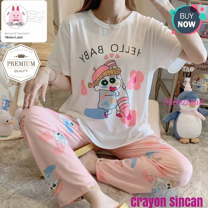 Gambar Baju Tidur Wanita Mickey Minnie Daisy Oversize Import Piyama Cp set dari SHIMELAND Kota Administrasi Jakarta Pusat 5 Tokopedia