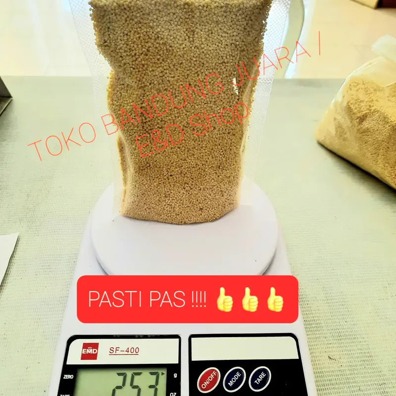 BIJI KUNYIT / BIJI JAWAK / JEWAWUT / SEKOI / FOXTAIL MILLET 250GR Makanan Bubur Granola 2