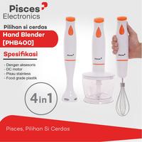 Gambar PISCES 4 IN 1 HAND BLENDER & CHOPPER PHB400 PHB 400 dari sinar66.id Kota Tangerang 2 Tokopedia