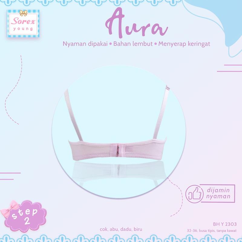 SOREX Young Step2 Bra Remaja Y 2303 Busa Tipis Tanpa Kawat Original 4