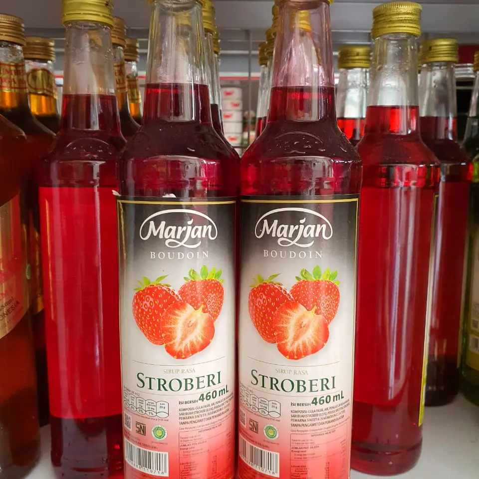 Syrup Marjan Boudoin Strawberry - Sirup Stroberi 460ml