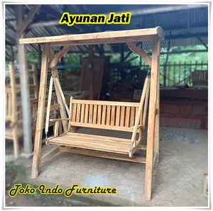 Ayunan Taman dan Teras Kayu Jati Minimalis Furniture Mebel