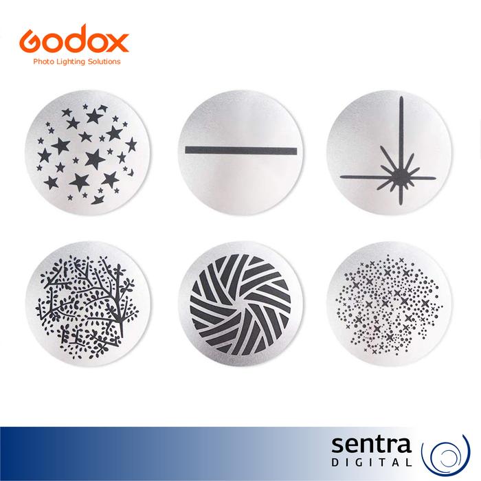 Gambar Godox SA-09 003 Gobo Set for S30 Focusing LED Light dari Sentra Digital Kota Surabaya Tokopedia