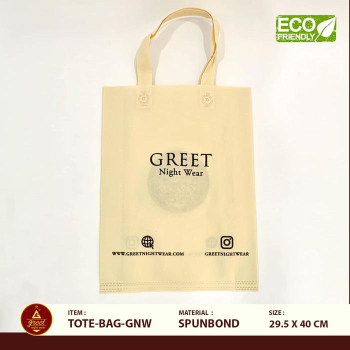 Gambar TOTE BAG GNW - 25 x 35 cm dari greetnightwear Kota Administrasi Jakarta Utara Tokopedia