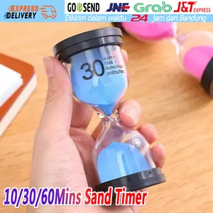 10/30/60 Menit Jam Pasir Pajangan Pasir Kaca Dekorasi Hadiah