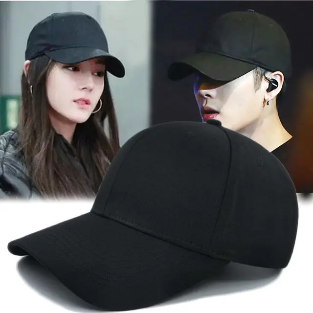 Topi Pria Distro Polos Hitam Murah
