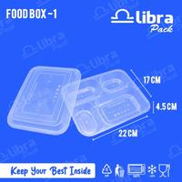 Gambar 300 Pcs - Thinwall Sekat 4 Sushi Per Dus Food Container Tray Kotak Sushi dari Libra Pack Kota Tangerang 1 Tokopedia