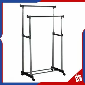 Rak Baju Gantung - DOUBLE ROD RACK Organizer