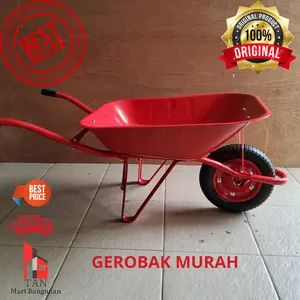 Gerobak Sorong Merah Pasir Model Gerobak Maxi Hsg Murah Cargo