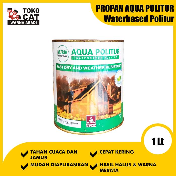 Gambar CAT PROPAN AQUA POLITUR WARNA TEAK ( WARNA KAYU ) 1 LITER dari Warna Abadi Margonda Kota Depok Tokopedia