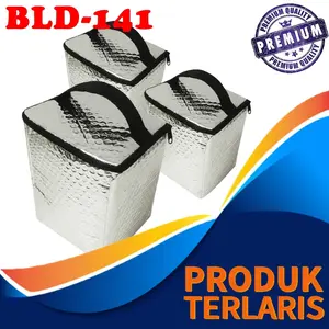 tempat frozen food aluminum Bisa Panas / Dingin Tas Alumunium Ori