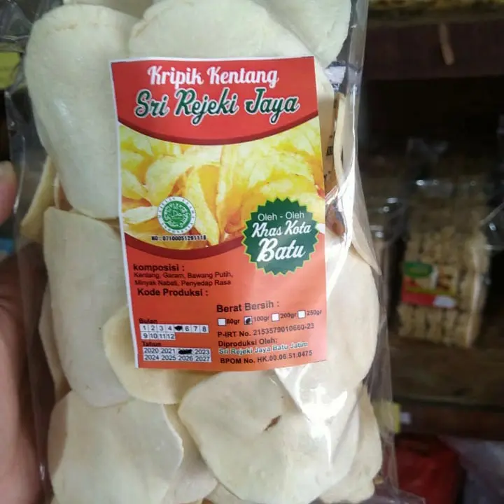 Keripik Kentang Sri Rejeki Jaya 100 gram
