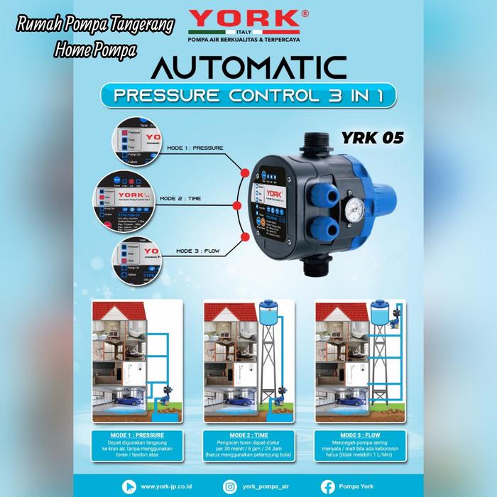 Jual APC YORK 05 3in1 automatic pressure control otomatis pompa air ...