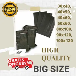 Plastik sampah Trashbag Jumbo sampah ukuran kecil besar jumbo hitam