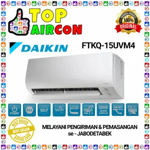 AC DAIKIN FTKQ 15 FLASH INVERTER 1/2 PK + PASANG INSTALASI