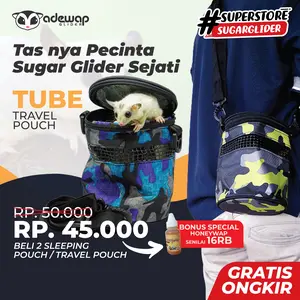Tube Travel Pouch for Sugar Glider - Colour Edition