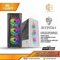 Gambar Casing CUBE GAMING BYRON - ATX - LEFT SIDE TEMPERED GLASS - PSU COVER - Putih dari Techno Computer Bali Kota Denpasar 1 Tokopedia