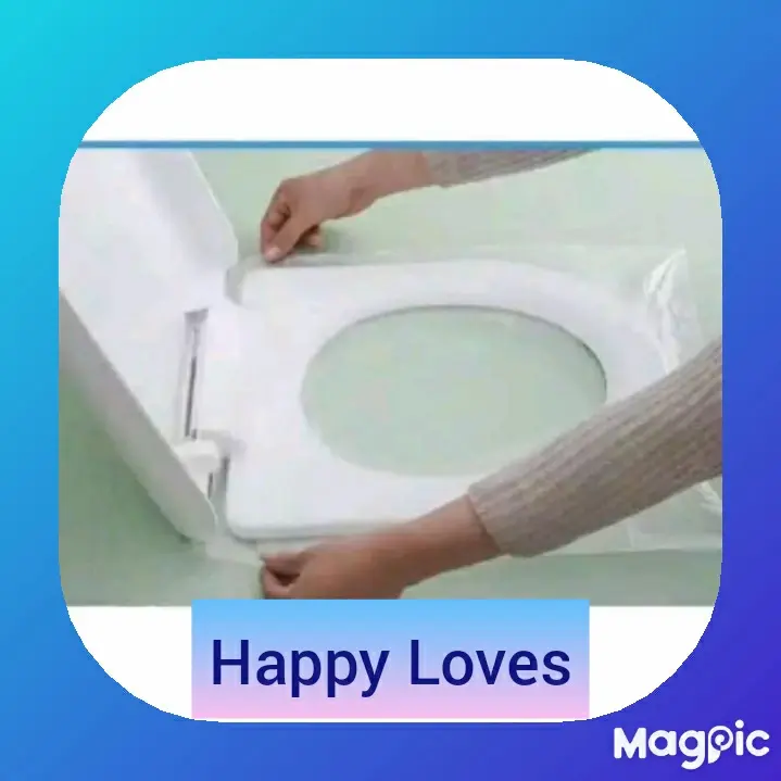 Travel toilet seat cover plastic /alas duduk kloset toilet plastik 3