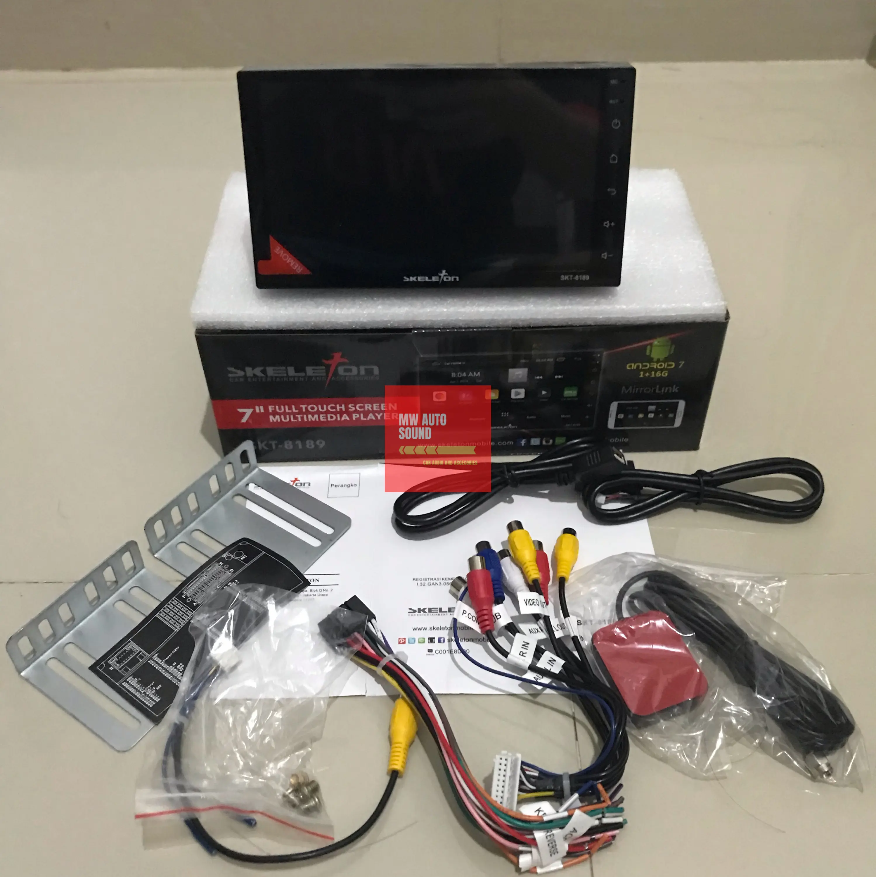 HEADUNIT TV MOBIL ANDROID 7" INCH SKELETON SKT-8189 1/16