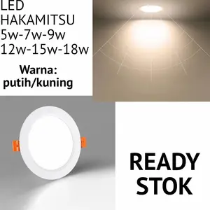 lampu downlight panel LED 5w/7w/9w bulat inbow down light panel Murah
