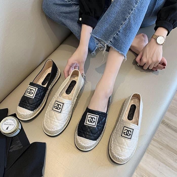 Gambar loafer 0277 Espadrilles Loafers Slip On import dari lucyafashion Kab. Tangerang Tokopedia