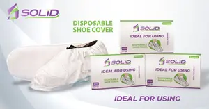 Sarung Penutup Pelindung Sepatu APD Disposable Shoe Cover Solid 50 25