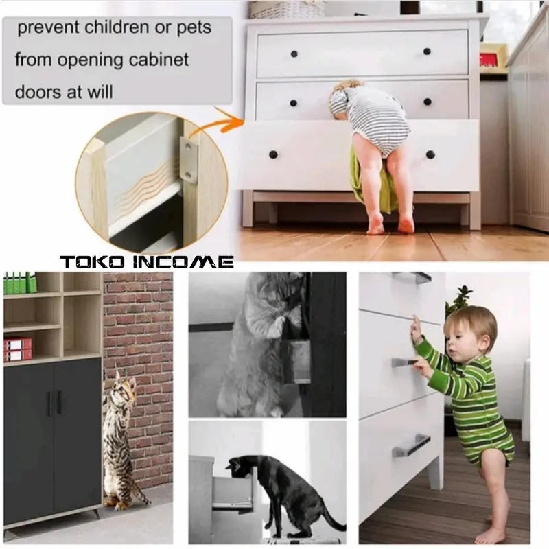 Magnet Plat Kuat Penutup Pintu / Magnetic Door Closer Catches Strong 4
