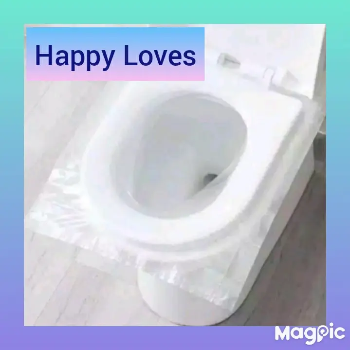 Travel toilet seat cover plastic /alas duduk kloset toilet plastik 2