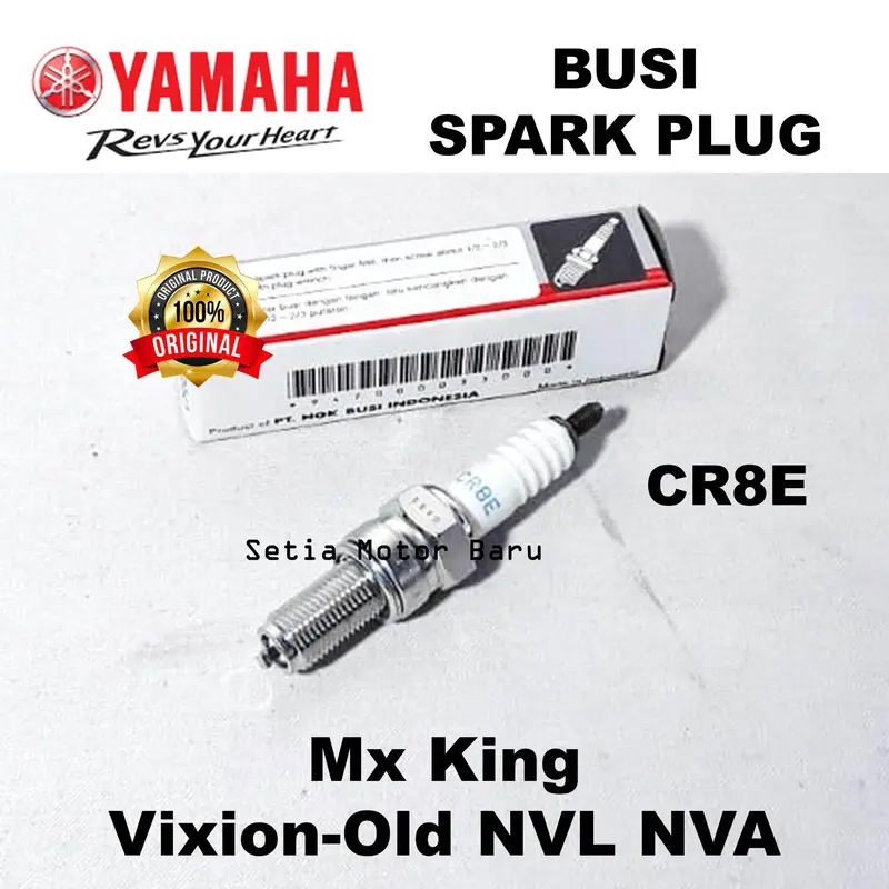 Busi NGK CR8E Motor MX King Mxking Vixion Old NVL NVA Asli Yamaha