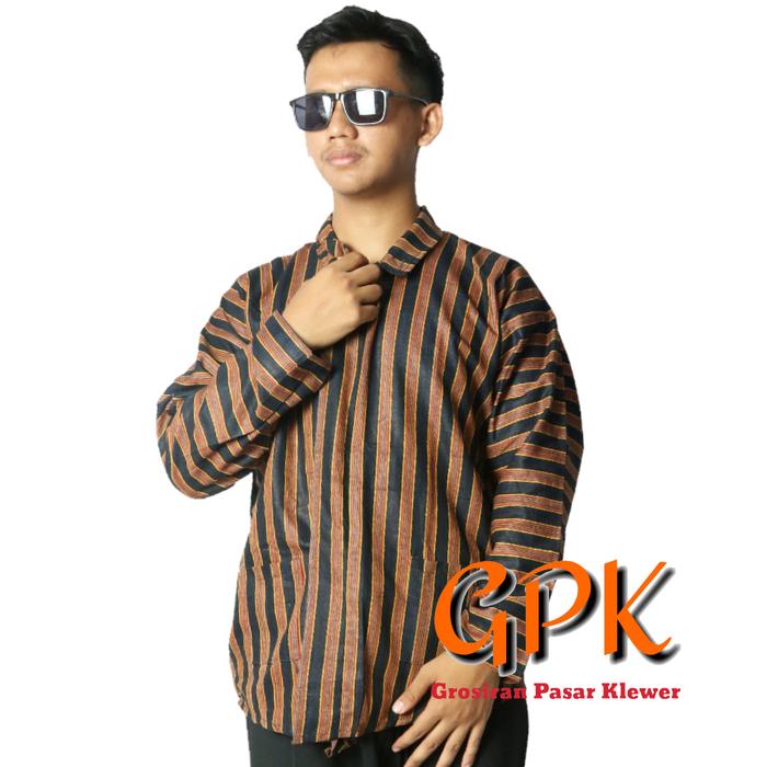 Gambar Baju Surjan Lurik / Baju Lurik Jawa / Baju Lurik Tradisional Anak & Dewasa dari Grosir Pasar Klewer Solo Kota Surakarta Tokopedia