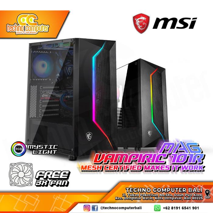 Gambar CASING GAMING MSI MAG VAMPIRIC 101R RGB - ATX GAMING CASE dari Techno Computer Bali Kota Denpasar Tokopedia